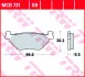 Комплект гальмівних колодок TRW MCB731 (фото 2)