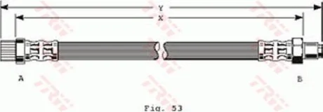 Шланг гальмівний TRW PHA251