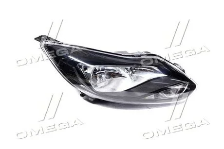 Фара права з моторчиком Ford Focus II (11-14) H1/H7 чорна TYC 20-C569-A5-2B