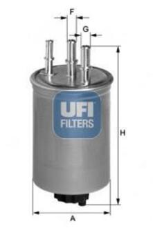 Фильтр топливный RENAULT LOGAN 1.5 DCI 07- (OE) UFI 24.116.00 (фото 1)