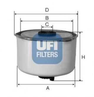 Фильтр топливный UFI 2445400 (фото 1)