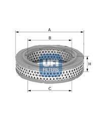 Фільтр повітряний opel kadett 1.0-1.3 --85, vw golf 1.1-1.3 --83, polo 0.9-1.3 --86 UFI 2773400