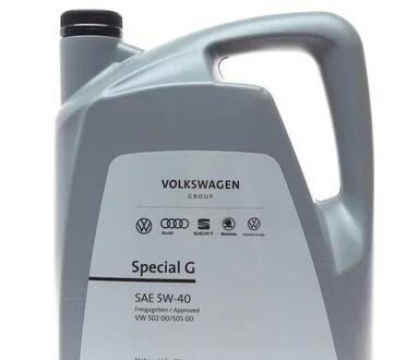 Олія моторна Special G 5W-40 (5 л) VAG Gs55502m4