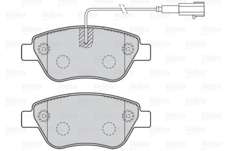 Тормозные колодки дисковые ALFA/CITROEN/FIAT/PEUGEOT Nemo/Punto/Linea/Bipper "1,2-1,9 "F "01>> V301051 Valeo 301051 (фото 1)