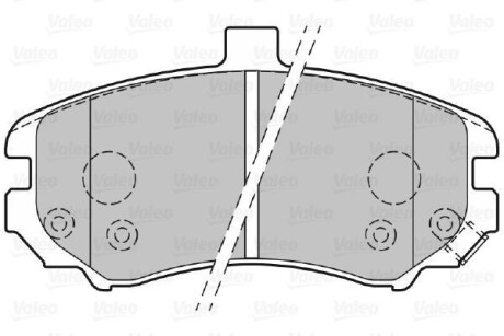 Тормозные колодки дисковые HYUNDAI Elantra "1,6-2,0 "F "00-06 V301739 Valeo 301739