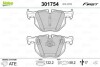 Гальмівні колодки дискові BMW 5(E60,61)/6(E63,64) "2,0-3,0 "R "01-10 V301754 Valeo 301754 (фото 1)