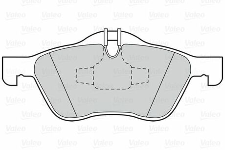 Гальмівні колодки дискові MINI Cooper/One "1,4-1,6 "F "01-07 V302019 Valeo 302019