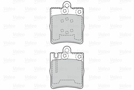 Тормозные колодки дисковые MERCEDES C-Class/CLC/CLK/E-Class/SLF "1,8-4,3 "F "95-11 V302028 Valeo 302028 (фото 1)