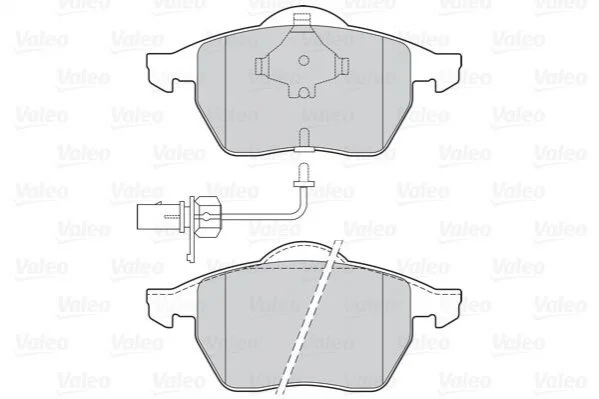 Гальмівні колодки дискові FORD/SEAT/VW Alhambra/Galaxy/Sharan "1,8-2,8 "F "95-10 V Valeo 302030 (фото 1)