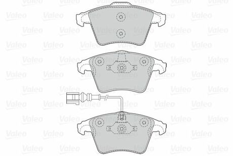 Тормозные колодки дисковые VW Multivan/Transporter "1,9-3,2 "F "03>> V302041 Valeo 302041 (фото 1)