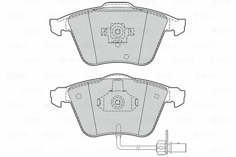 Гальмівні колодки дискові AUDI A6 "2,7 "F "00-05 V302056 Valeo 302056