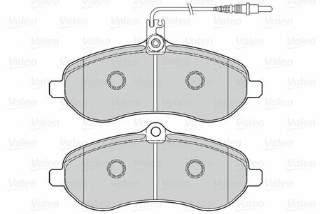 Гальмівні колодки дискові CITROEN/FIAT/LANCIA/PEUGEOT/TOYOTA Jumpy/Scudo/Expert/Proace "F "02>> V302078 Valeo 302078