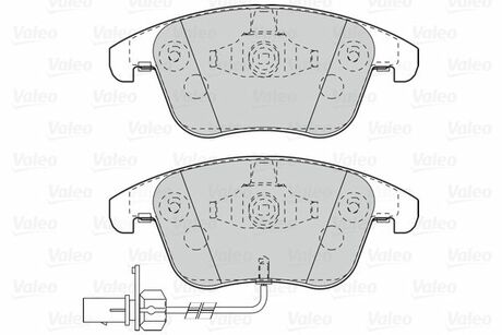 Гальмівні колодки дискові AUDI A4/A5/S5 "1,8-3,2 "F "07-17 V302098 Valeo 302098 (фото 1)
