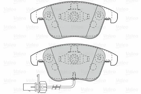 Гальмівні колодки дискові AUDI A4/A5/S5 "1,8-3,2 "F "07-17 V302098 Valeo 302098