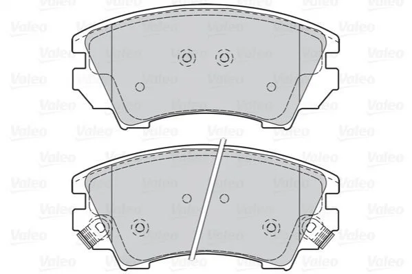 Гальмівні колодки дискові CHEVROLET/OPEL Malibu/AstraJ/Cascada/InsigniaA/Zafira "1,4-2,4 "F "08>> V Valeo 302117 (фото 1)