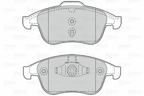 Гальмівні колодки дискові RENAULT Clio/GrandScenic/Laguna/Megane/Scenic "1,2-2,0 "F "07>> V302128 Valeo 302128 (фото 1)