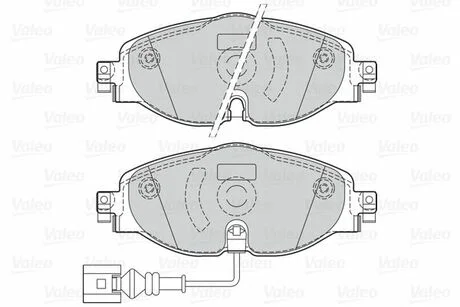 Гальмівні колодки дискові VAG A3/Q2/TT/Octavia/Golf/Passat/Tiguan "1,0-2,0 "F "12>> V302145 Valeo 302145