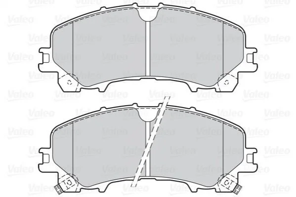 Тормозные колодки дисковые INFINITI/NISSAN/RENAULT Koleos/Q50/Q60/X-trail "1,5-3,5 "F "13>> V Valeo 302167 (фото 1)