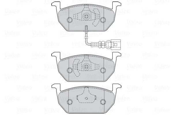 Гальмівні колодки First AUDI/SEAT/SKODA/VW A3/Leon/Octavia/Golf "F "12-21 ="V" Valeo ="302222" (фото 1)