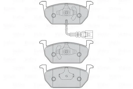 Гальмівні колодки First AUDI/SEAT/SKODA/VW A3/Leon/Octavia/Golf "F "12-21 ="V" Valeo ="302222"