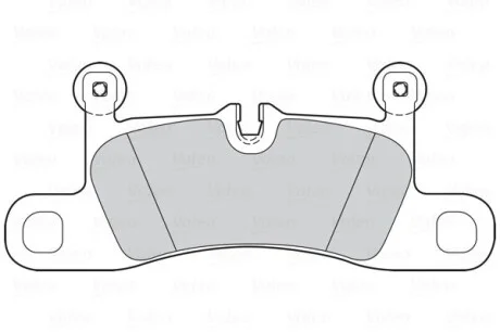 Гальмівні колодки задні, комплект Valeo 302280