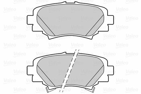 Тормозные колодки дисковые MAZDA 3 "1,5-2,2 "R "13>> V302288 Valeo 302288