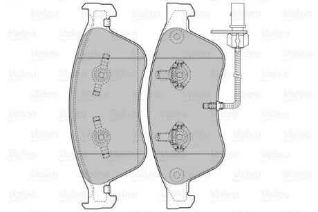 Тормозные колодки дисковые AUDI/VW A6/A8/Phaeton "2,8-6,0 "02-16 V598845 Valeo 598845