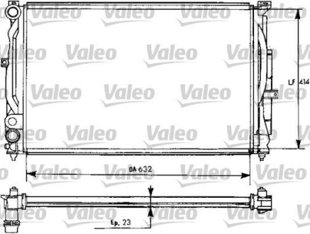 Радіатор охолодження Valeo 731537 (фото 1)