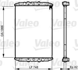 Радіатор охолодження двигуна Valeo 733509