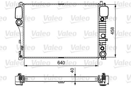 Радіатор системи охолодження Valeo 735299