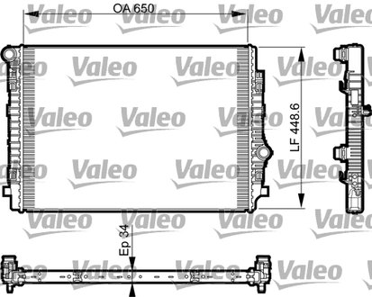 Радіатор системи охолодження Valeo 735549 (фото 1)