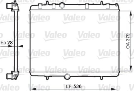 Радиатор системы охлаждения Valeo 735608