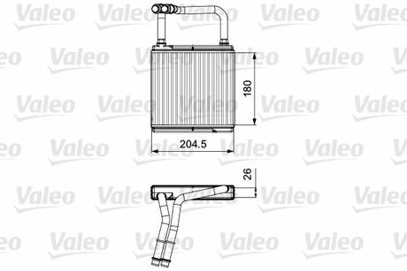 Радиатор печки Valeo 811526