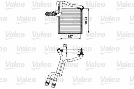 Радіатор обігрівача салону Valeo 811536