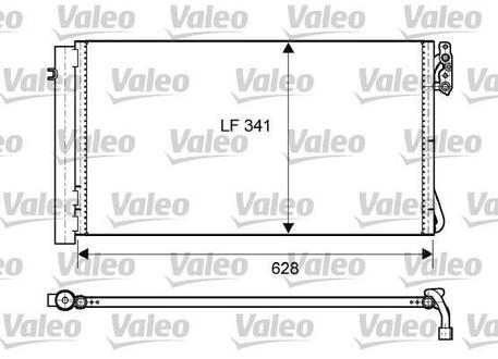 Радіатор кондиціонера Valeo 814012