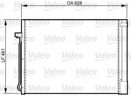 Конденсатор кондиционера BMW X5(E70,F15) "06-19 V814367 Valeo 814367