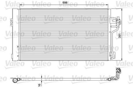 Радиатор кондиционера Valeo 814391 (фото 1)