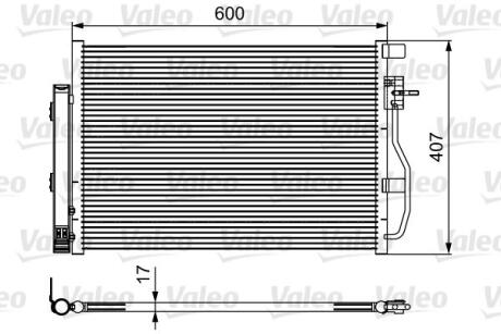 Радіатор кондиціонера AVEO/MOKKA 12-18 11- Valeo 814478