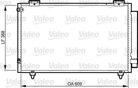 Радіатор кондиціонера COROLLA 14-20 01-07 Valeo 817805