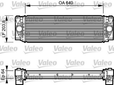 Радиатор интеркулера Sprinter/Crafter 06- Valeo 818732