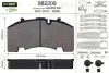 Колодки тормозные 210,2x107,8x30 Valeo 882209 (фото 1)
