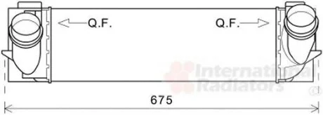 Интеркулер BMW X3(F25) 11- Van Wezel 06004463