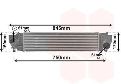 Інтеркулер BMW X1 F48 09/15 > 22 (вир-во) Van Wezel 06014702