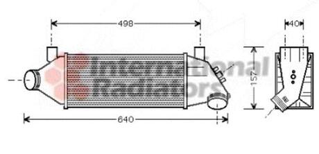 Радиатор интеркулера Van Wezel 18004315