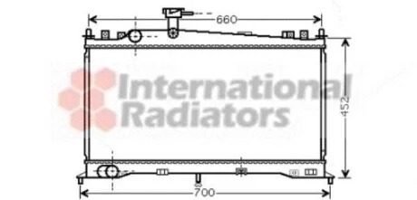 Радіатор охолодження MAZDA 6 (02-) AT (пр-во) Van Wezel 27002160