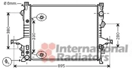 Радіатор охолодження VOLVO XC 90 I (02-) Van Wezel 59002133