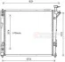 Радіатор охолодження двигуна Hyundai Santa Fe 10- Van Wezel 82002339 (фото 2)