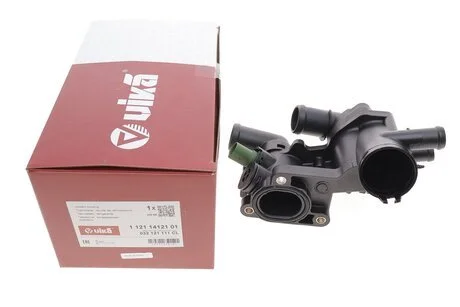 Корпус термостата з термостатом 80? VW Polo (01-09)/Audi A2 (00-05)/Seat Ibiza (02-09) Vika 11211412101