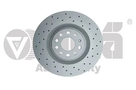 Диск гальмівний передній перфорований (Geomet) Skoda Superb (08-13)/VW Golf (0 Vika 66151717001