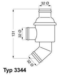 Термостат BMW 3 5 E30 E12 E28 WA3344.80 WAHLER 334480